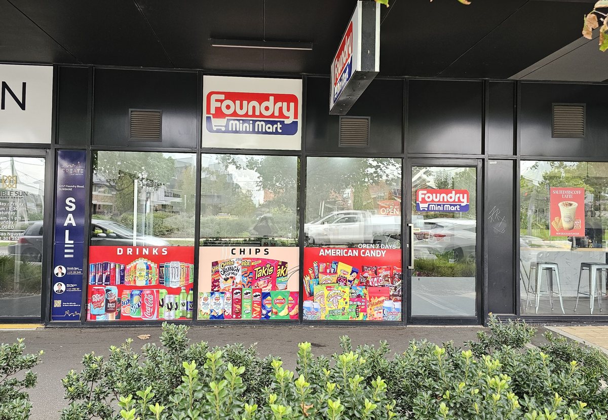 Shopfront signage by Top1 Signs, Melbourne