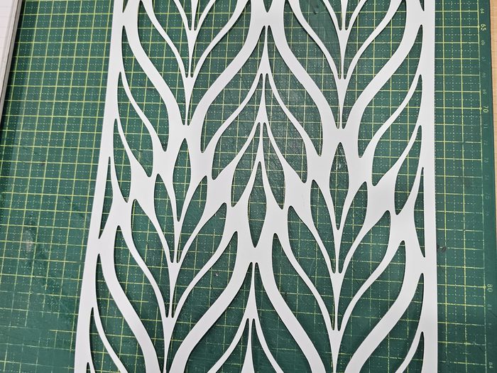 Laser Cut Leaf Screen — Decorative laser cut leaf pattern screen panel by Top1 Signs, Melbourne