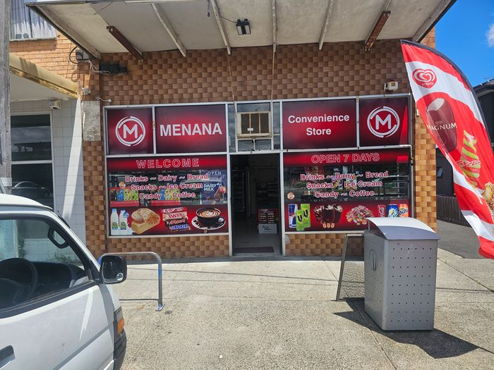 Mena Mini Mart — Front shop signage, Glenroy by Top1 Signs, Melbourne