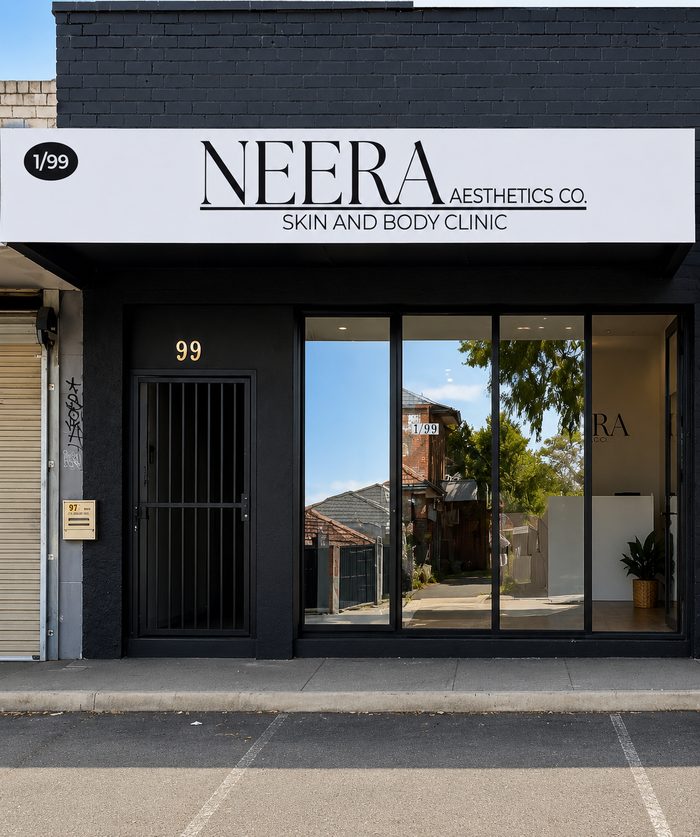 Neera Laser Clinic — Fascia & Reception sign, Glenroy by Top1 Signs, Melbourne