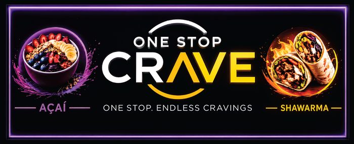 Crave Shawarma & Acai — Full signs & light box , Ringwood by Top1 Signs, Melbourne