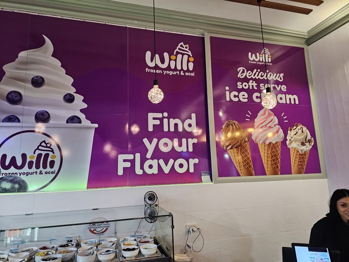 Willi Interior Graphics — Printed wall graphics showing the product range across the serving area by Top1 Signs, Melbourne