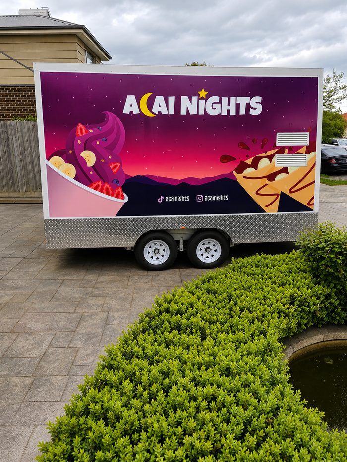 Acai Night2 — vehicle graphics by Top1 Signs, Melbourne