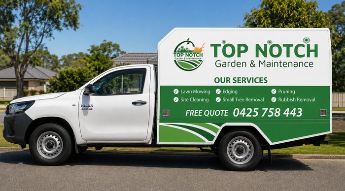 Topnotch Ute — vehicle graphics by Top1 Signs, Melbourne